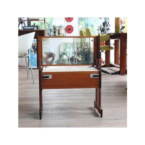 Nightstand with Mirror, Italy, 1950 For Sale - Image 4 of 13