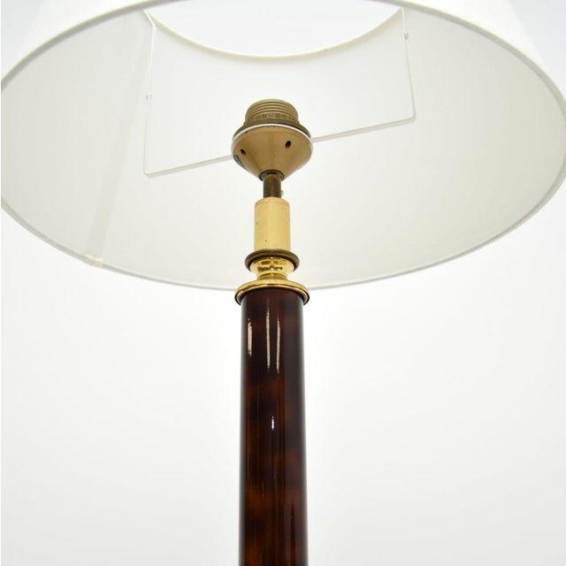 Mid-Century Modern Vintage French Floor Lamp attributed to Le Dauphin, 1970s For Sale - Image 3 of 7