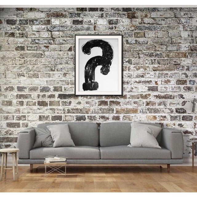 Black Michelangelo Pistoletto, Alter Ego 1984, Silkscreen on Cardboard For Sale - Image 8 of 8