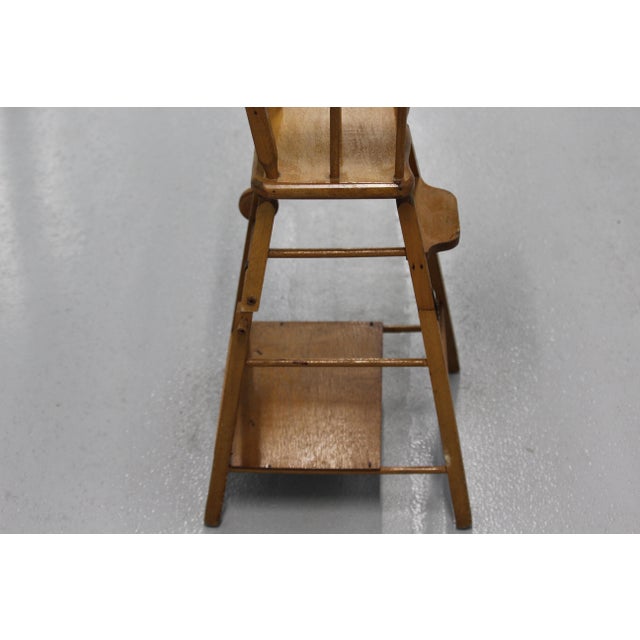 Wooden Doll High Chair, 1970s For Sale - Image 15 of 18