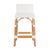 2020s Serienna 24.5 in. Seat Height Rectangular Rattan Low Back Counter Stool, White For Sale - Image 5 of 9