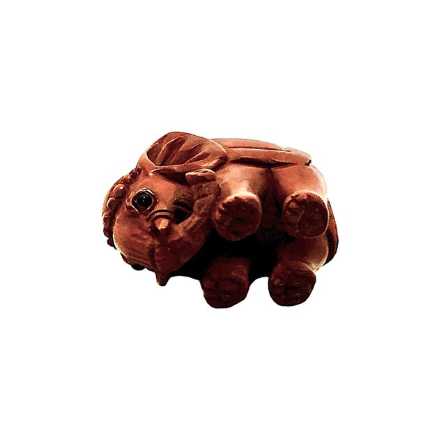 A Collection of Miniature, Hand-Carved Elephant Netsukes For Sale - Image 13 of 18