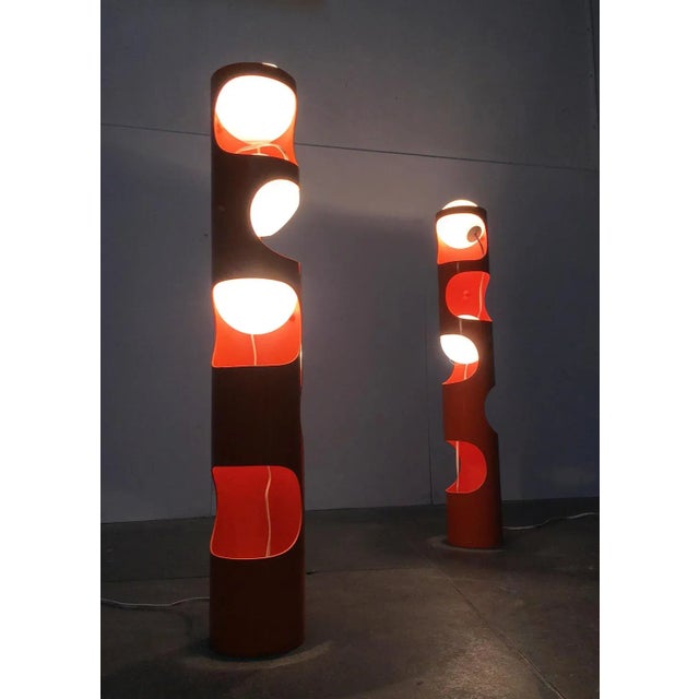 Mid-Century Swiss Space Age Guggerli L3 Floor Lamp by Rosemarie and Rico Baltensweiler for Baltensweiler, Set of 2 For Sale - Image 9 of 18