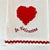 Vintage Hollywood Regency St. Valentine Waffle Kitchen Towel With Roses Heart For Sale - Image 11 of 13