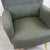 Mid-Century Grey-Green Bouclé Wingback Armchair, Austria, 1950s For Sale - Image 6 of 11