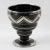 Ceram, Rouen, designed this stylish 1930s French Art Deco black ceramic vase. The decorative piece features silver deposit...