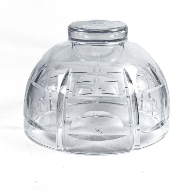 Glass Orrefors Richard Simon Gates’s Mid-Century 1000 Windows Crystal Bowl For Sale - Image 7 of 7