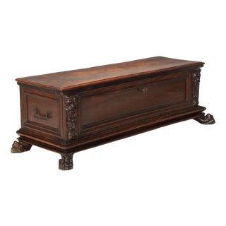18th Century Italian Walnut Chest For Sale