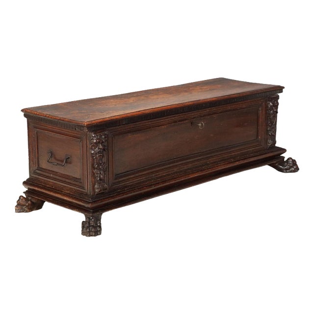 18th Century Italian Walnut Chest For Sale