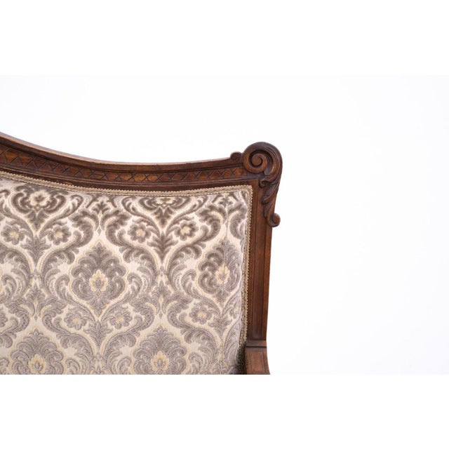 Brown Antique French Sofa, 1910 For Sale - Image 8 of 12