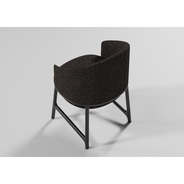 Gentle Chair in Black Fabric and Black Wood by Javier Gomez, in New conditions. Designed from 2000