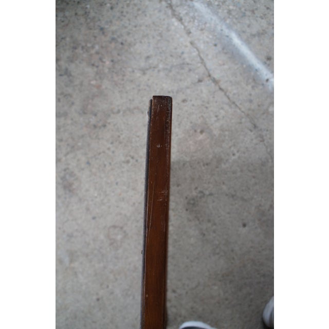 Vintage French Louis XV Neoclassical Style Mahogany Wall Hanging Vanity Mirror For Sale - Image 10 of 12