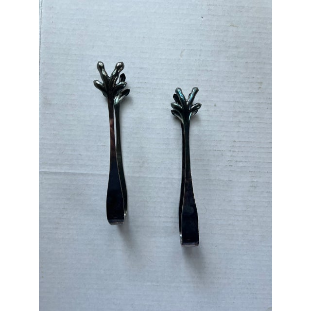Vintage Reed & Barton Silver-Plate Claw Tongs, pair. 7.5"Length. A great addition to your bar or table. Combined shipping...