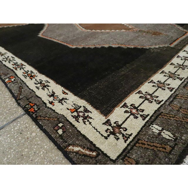 Galerie Shabab Collection Mid-20th Century Turkish Anatolian Wide Gallery Runner For Sale - Image 9 of 10