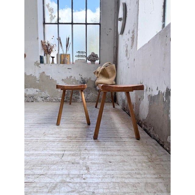 Mountain Furniture Benches in Pine and Oak in the style of Malmvall, 1950s, Set of 2 For Sale - Image 9 of 18