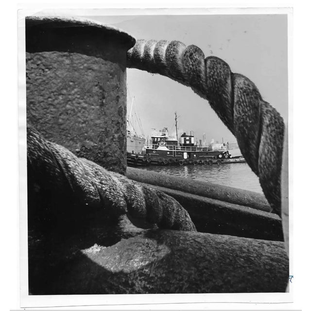 Nautical 1982 Houston Docks Photograph For Sale - Image 3 of 3