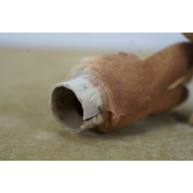 Antique German Paper Mache Easter Bunny Rabbit Candy Container 6" For Sale - Image 10 of 13