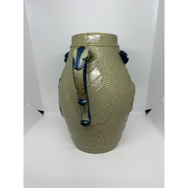 Arts & Crafts Late 19th Century Antique Whites Utica Salt Glazed Jug For Sale - Image 3 of 8