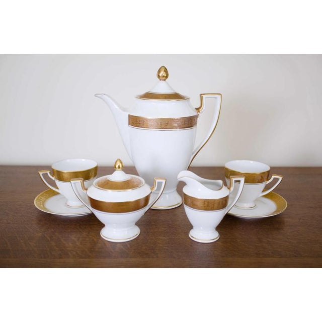 Ceramic Large Gold-Plated Dining and Coffee Service from Aofi Bavaria, Set of 65 For Sale - Image 7 of 14