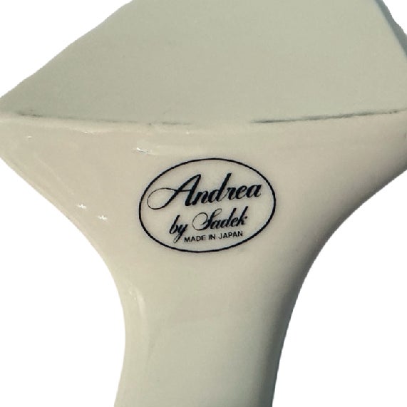 2000 - 2009 Regency Andrea by Sadek Biltmore Tea Service Porcelain Pedestal Cake Stand W/Server For Sale - Image 5 of 5