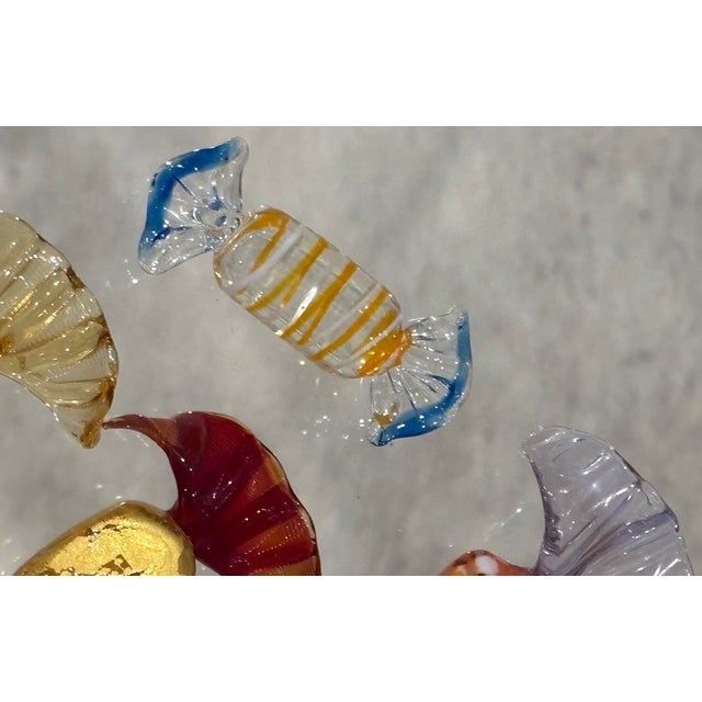 Vintage Murano Style Blown Glass Candies, Set of 5 For Sale - Image 10 of 15