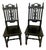 Set of Victorian Carved Ebonised Oak Side Chairs, 1860s For Sale