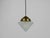 1930s Art Deco Brass Pendant Light with Conical Glass Shades, Vienna, 1930s For Sale - Image 5 of 18