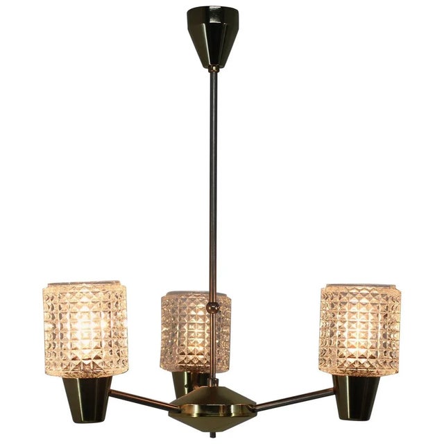 Chandelier from Kamenicky Senov, 1970s For Sale - Image 9 of 9
