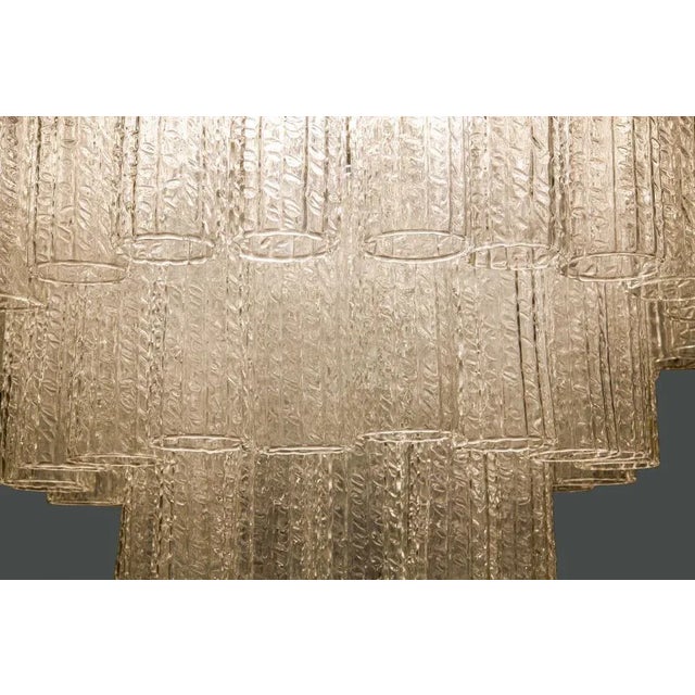 Metal Mid-Century Italian Murano Chandelier from Venini, 1960s For Sale - Image 7 of 9