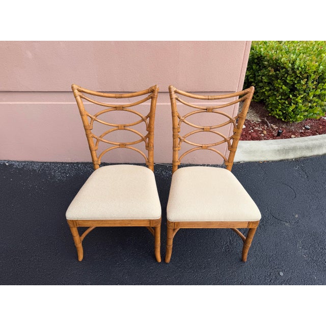 Lexington Tommy Bahama Beach House Faux Bamboo Dining Chairs, a Pair For Sale - Image 11 of 12
