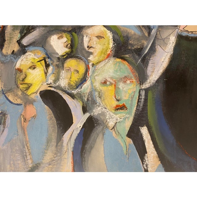 Blue Gloria Kates Figurative Oil Painting For Sale - Image 8 of 10