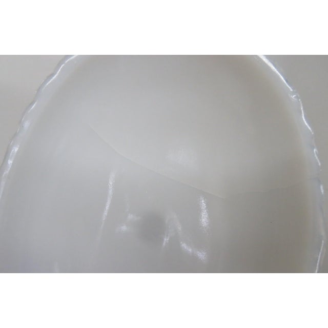 Portieux Vallerysthal White Opaline Milk Glass French Candy Dish With Lid 4733b For Sale - Image 16 of 18