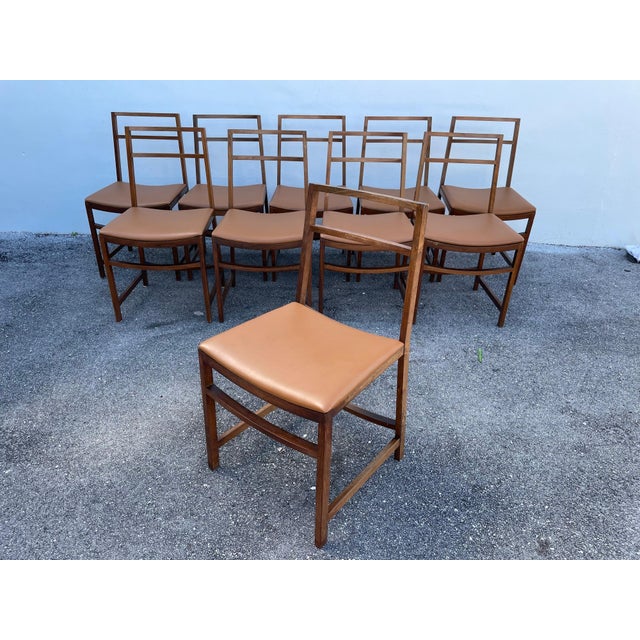 MIM Mid-Century Modern Dining Chairs by Renato Venturi for MIM Roma - Set of 10 For Sale - Image 4 of 18