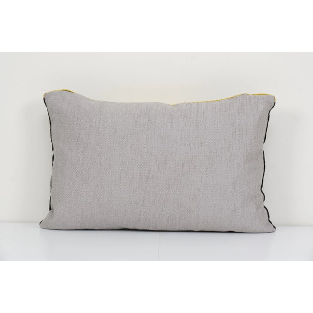 Panther Ikat Velvet Pillow For Sale - Image 4 of 5