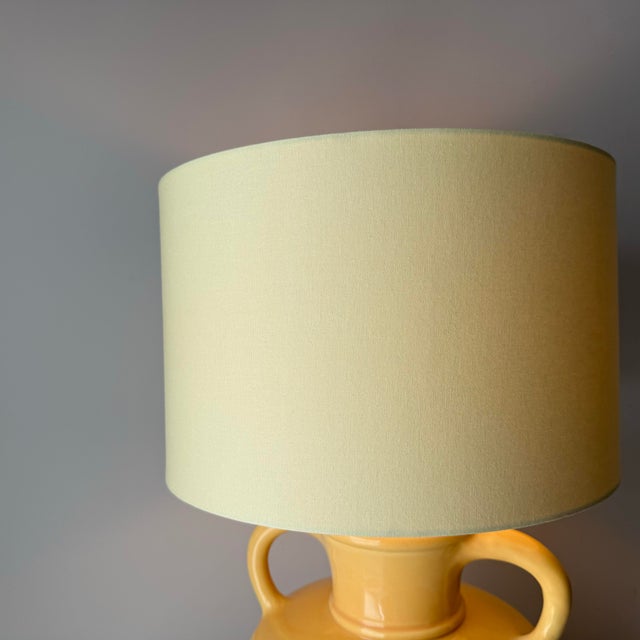 1980s Vanguard Pottery Double Handle Jug Table Lamp For Sale - Image 4 of 6