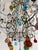 Murano Fruit Multi Color Drops Macaroni Swags Crystal Prisms Chandelier Italian For Sale - Image 6 of 8