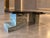 Contemporary Handcrafted RhinoQuartzite/Black Porcelain Coffee Table by Wasel For Sale - Image 3 of 3