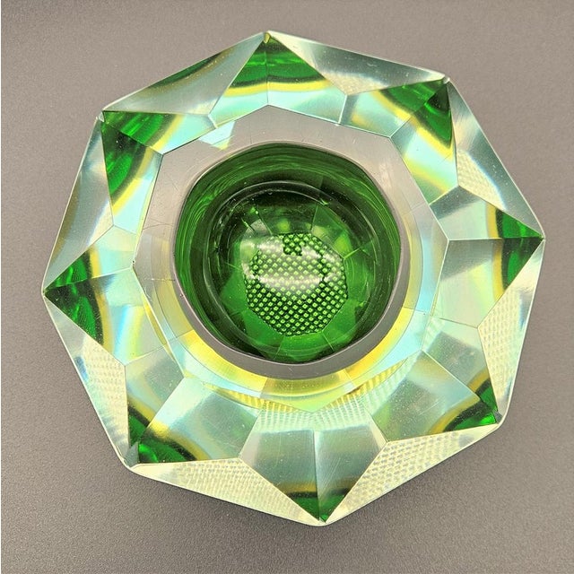 Prism Glass Ashtray from Mandruzzato Murano, 1950s For Sale - Image 4 of 6