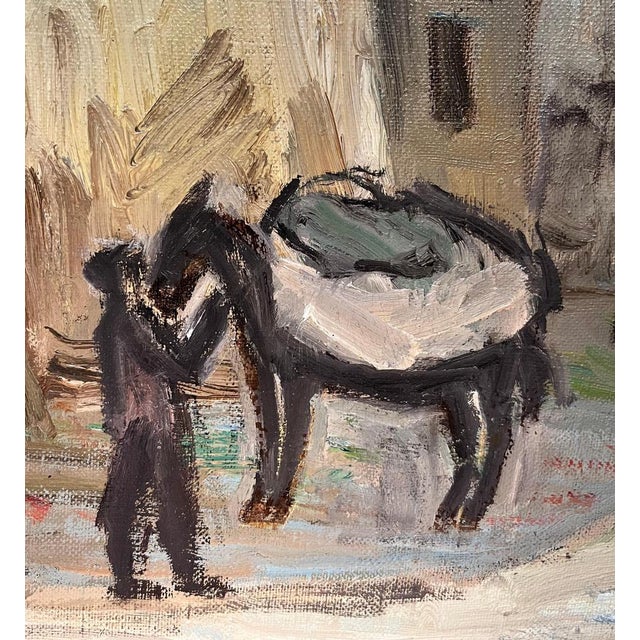 Ernest Voegeli, Old Corner in Schuls, Oil on Canvas For Sale - Image 6 of 11