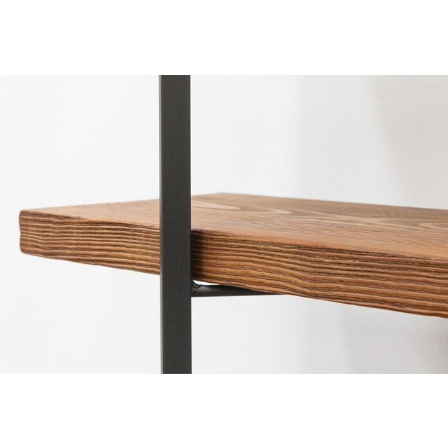 Industrial Artisan Bookcase in Iron and Wood For Sale - Image 3 of 11