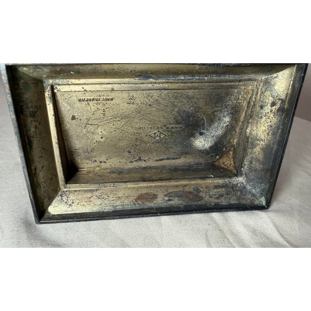 Antique Ornate Eastlake Bronze Patinated Metal Cigarette Dispenser Box Jar For Sale - Image 10 of 13