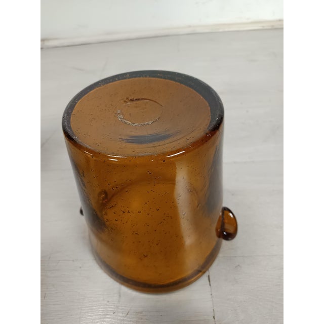 Champagne Seal Amber Glass, 1950s For Sale - Image 10 of 13