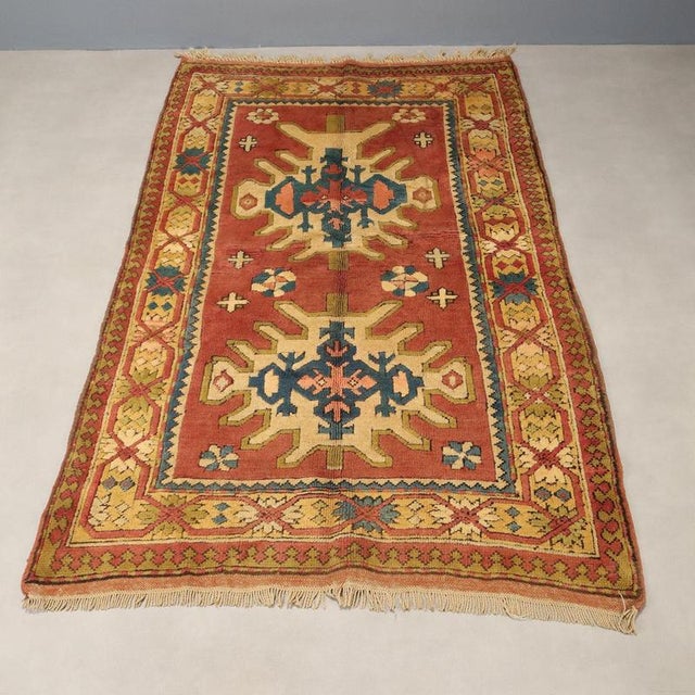 Turkish Kars Rug in Wool For Sale - Image 3 of 9