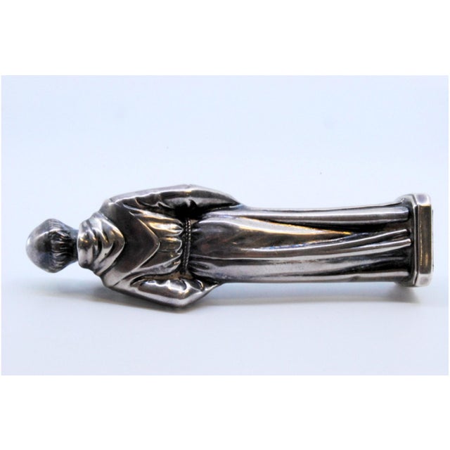 Silver Statuette of Saint Anthony For Sale - Image 5 of 10