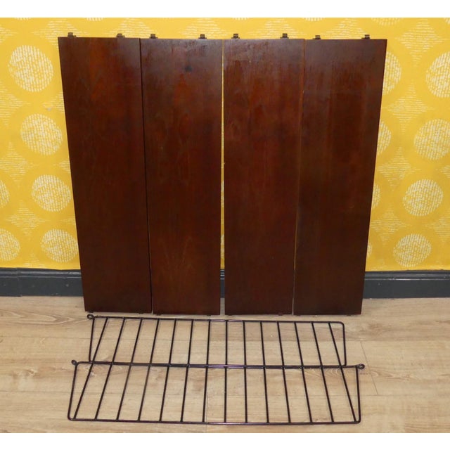 Swedish String Shelving Unit with Teak Shelves by Nisse Strinning for String, 1960s For Sale - Image 9 of 18