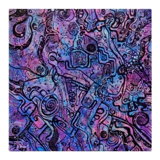 Alexander Arshansky Abstract Painting "Liquid Circuitry" For Sale