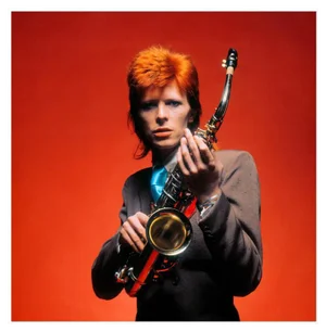 Mick Rock, Bowie and Sax, 1973, Estate Photograph Print