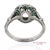 14k (585) White Gold Natural Brilliant Diamond Semi Mount Engagement Ring Size 7 For Sale In New York - Image 6 of 10