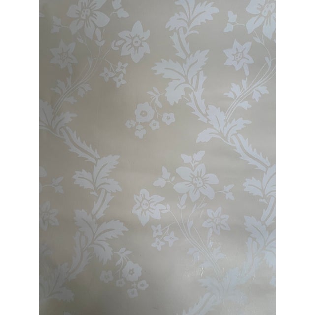 Vintage Brunschwig and Fils Lace Pattern Wallpaper For Sale