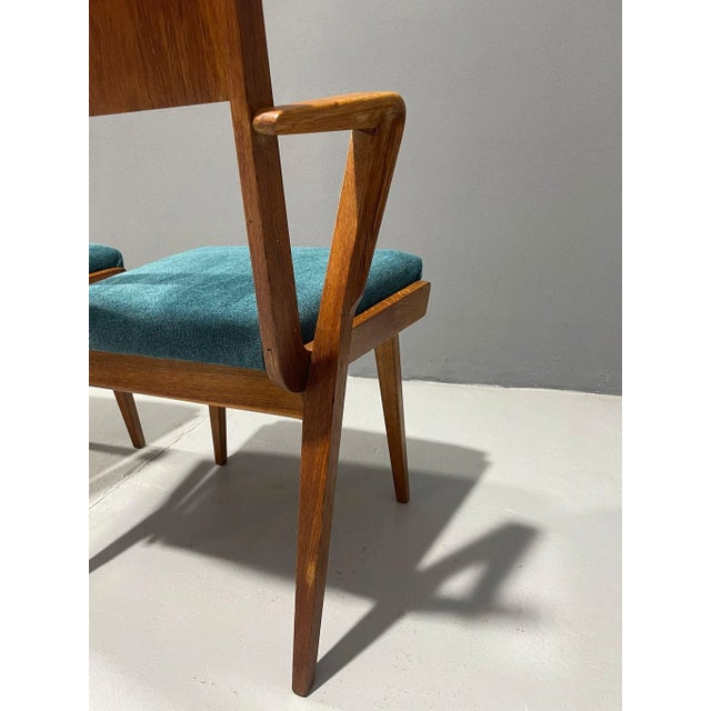 Teal Set of Vintage Armchairs by Jitona, 1970s For Sale - Image 8 of 12